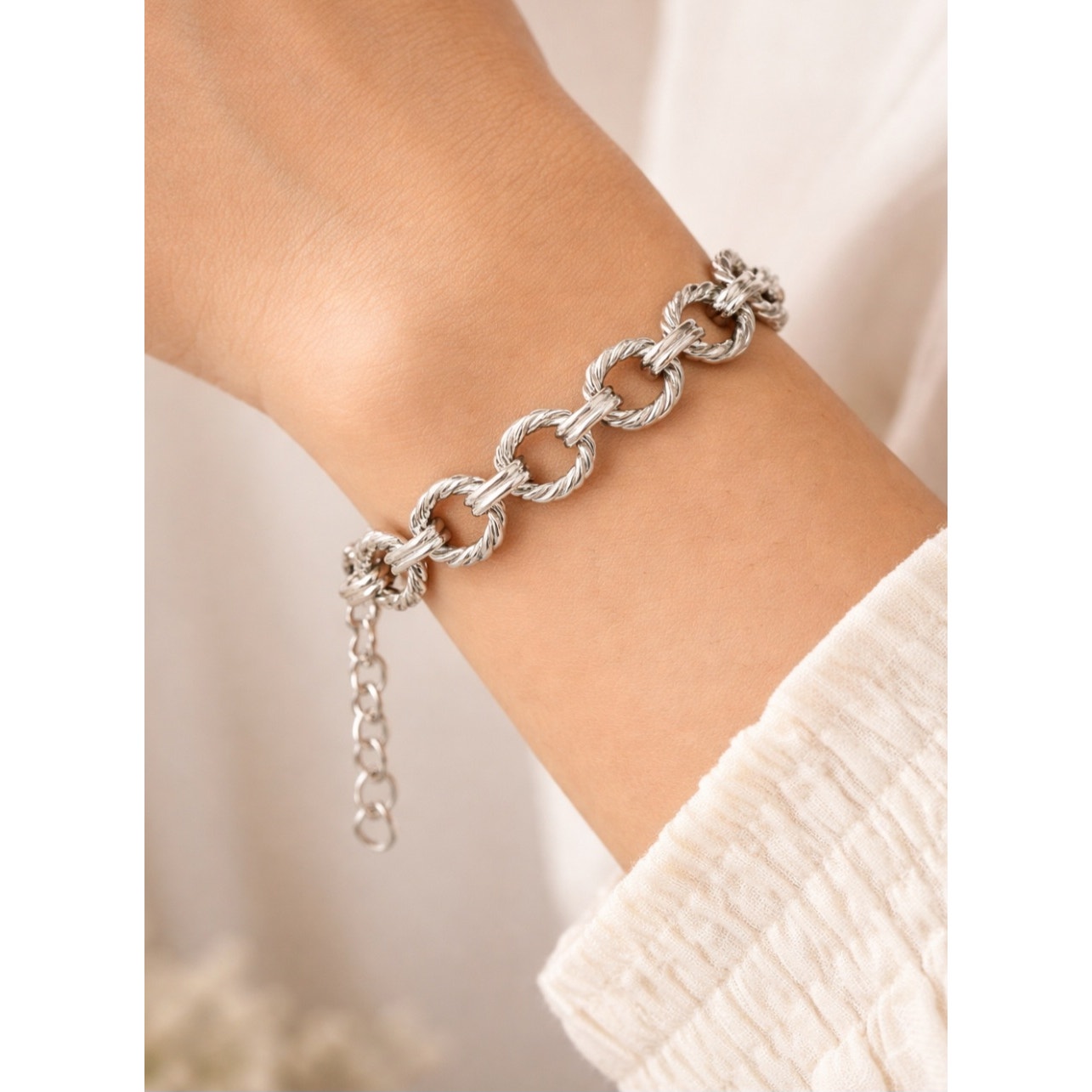 Stainless Steel Silver Link Bracelet New
